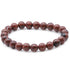 Bracelet obsidienne acajou Mexique A (boules 7 - 8mm) - La Boite à Cailloux