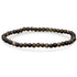 Bracelet obsidienne dorée Mexique A (boules 3 - 4mm) - La Boite à Cailloux