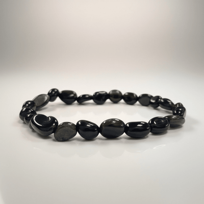 Golden obsidian bracelet Mexico 5-7mm beads