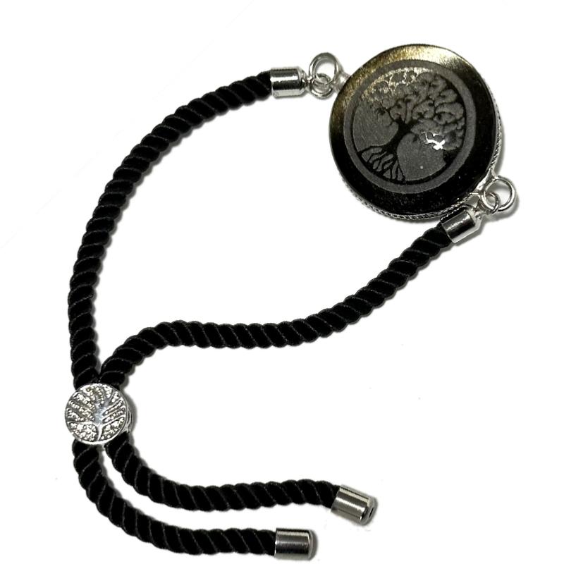 Bracelet obsidienne dorée Mexique AA (arbre de vie) - La Boite à Cailloux