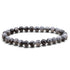 Bracelet obsidienne neige Mexique A (boules 5-6mm) - La Boite à Cailloux