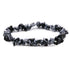 Bracelet obsidienne neige Mexique A (perles baroques) - La Boite à Cailloux