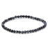 Bracelet obsidienne neige Mexique AB (boules 3 - 4mm) - La Boite à Cailloux