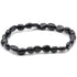 Bracelet obsidienne noire Mexique A grains 5 - 7mm - La Boite à Cailloux