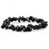 Bracelet obsidienne noire Mexique A (perles baroques) - La Boite à Cailloux