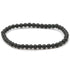 Bracelet obsidienne oeil céleste Mexique A (boules 3 - 4mm) - La Boite à Cailloux