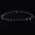Bracelet obsidienne oeil céleste Mexique A (boules 7 - 8mm) - Taille L - La Boite à Cailloux