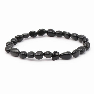 Pulsera de obsidiana ojo celeste México Con granos 5-7mm