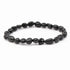 Bracelet obsidienne oeil céleste Mexique A grains 5 - 7mm - La Boite à Cailloux