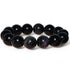 Bracelet obsidienne oeil céleste Mexique AA (boules 16mm) - La Boite à Cailloux