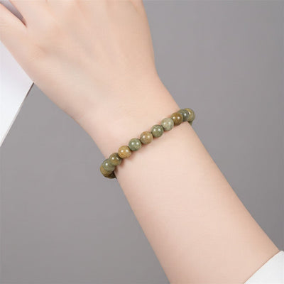 Bracciale occhio di gatto India AA (sfere 5-6mm)