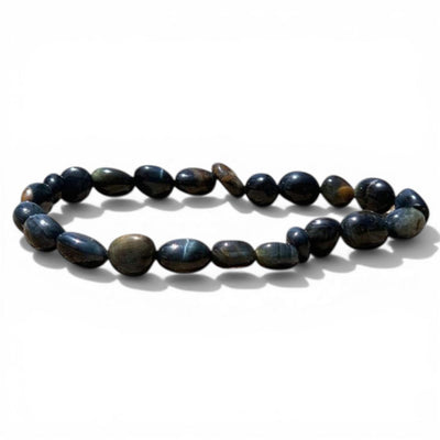 Pulsera de ojo de halcón de Sudáfrica A (granos 5-7 mm)