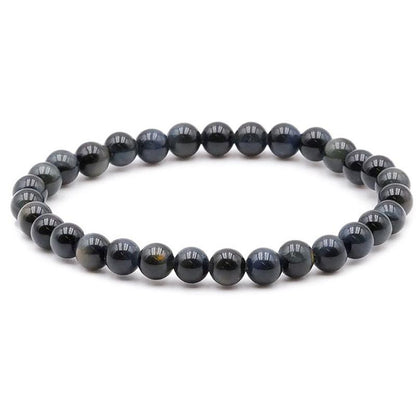 Bracelet oeil de faucon Afrique du Sud AA (boules 5 - 6mm) - La Boite à Cailloux