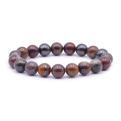 Bracelet oeil de fer Afrique du Sud AA (boules 10mm) - La Boite à Cailloux