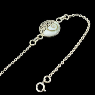 Eye of Saint Lucia heart bracelet in 925 silver