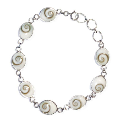 Bracelet Oeil de Sainte Lucie (ovales) argent 925 - La Boite à Cailloux