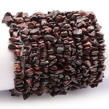 Bracelet oeil de taureau Afrique du Sud A (perles baroques) - La Boite à Cailloux