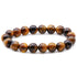 Bracelet oeil de tigre Afrique du Sud A (boules de 10mm) - La Boite à Cailloux