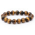 Bracelet oeil de tigre Afrique du Sud AA (boules de 12mm) - La Boite à Cailloux