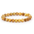 Bracelet oeil de tigre doré Afrique du Sud AA (boules de 7 - 8mm) - La Boite à Cailloux