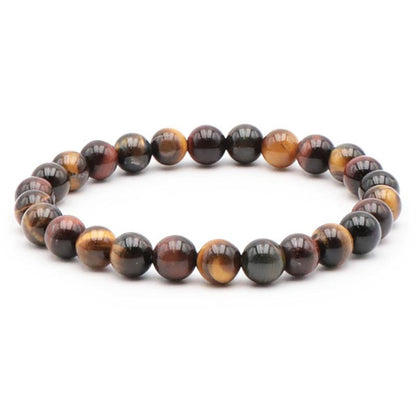 Bracelet oeil multiple Afrique du Sud A (boules 7 - 8mm) - Taille L - La Boite à Cailloux