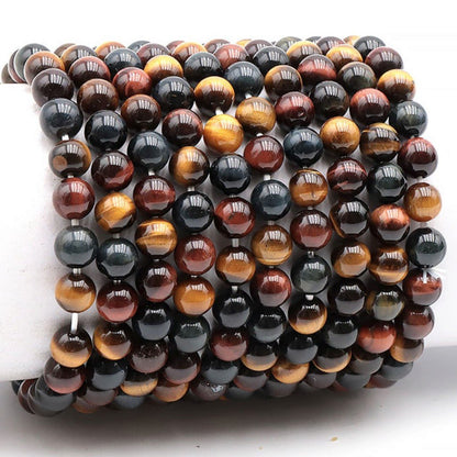 Bracelet oeil multiple Afrique du Sud A (boules 7-8mm) - Taille L - La Boite à Cailloux