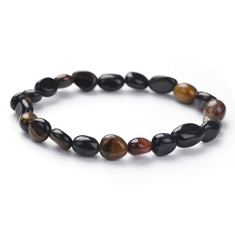 Bracelet oeil multiple Afrique du Sud A (grains 5 - 7mm) - La Boite à Cailloux