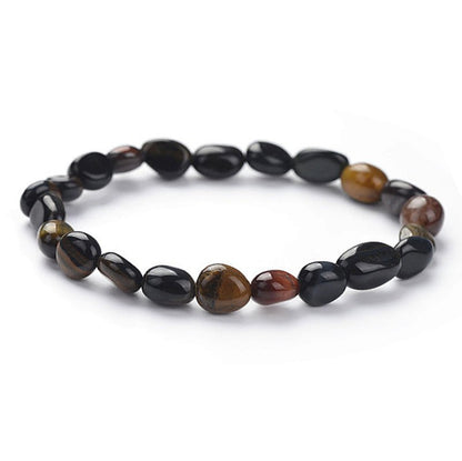 Bracelet oeil multiple Afrique du Sud A (grains 5 - 7mm) - La Boite à Cailloux