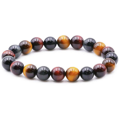 Bracelet oeil multiple Afrique du Sud AA (boules 10mm) - La Boite à Cailloux