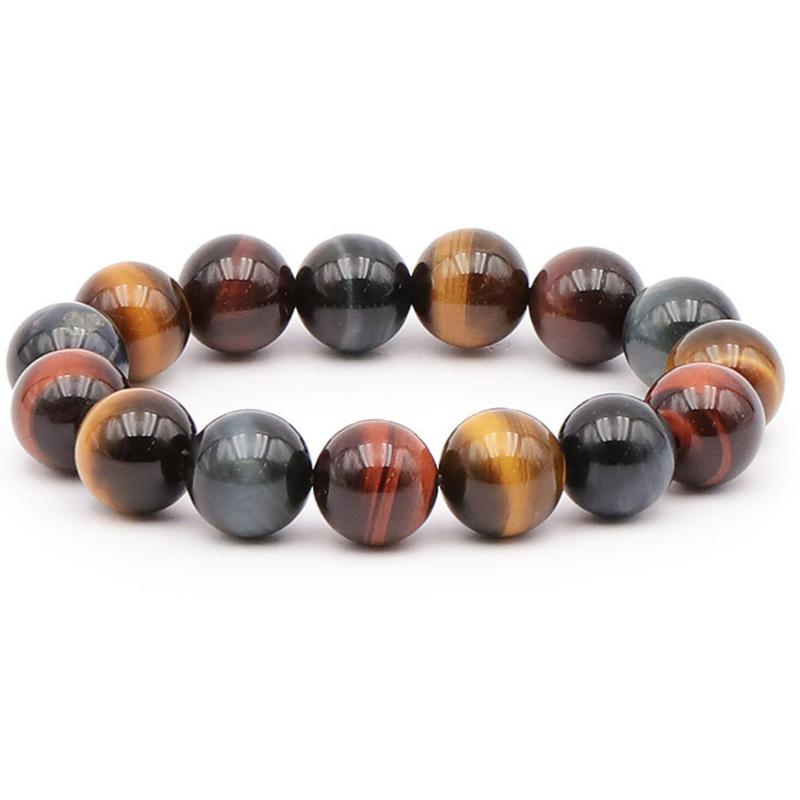 Bracelet oeil multiple Afrique du Sud AA (boules 14mm) - La Boite à Cailloux
