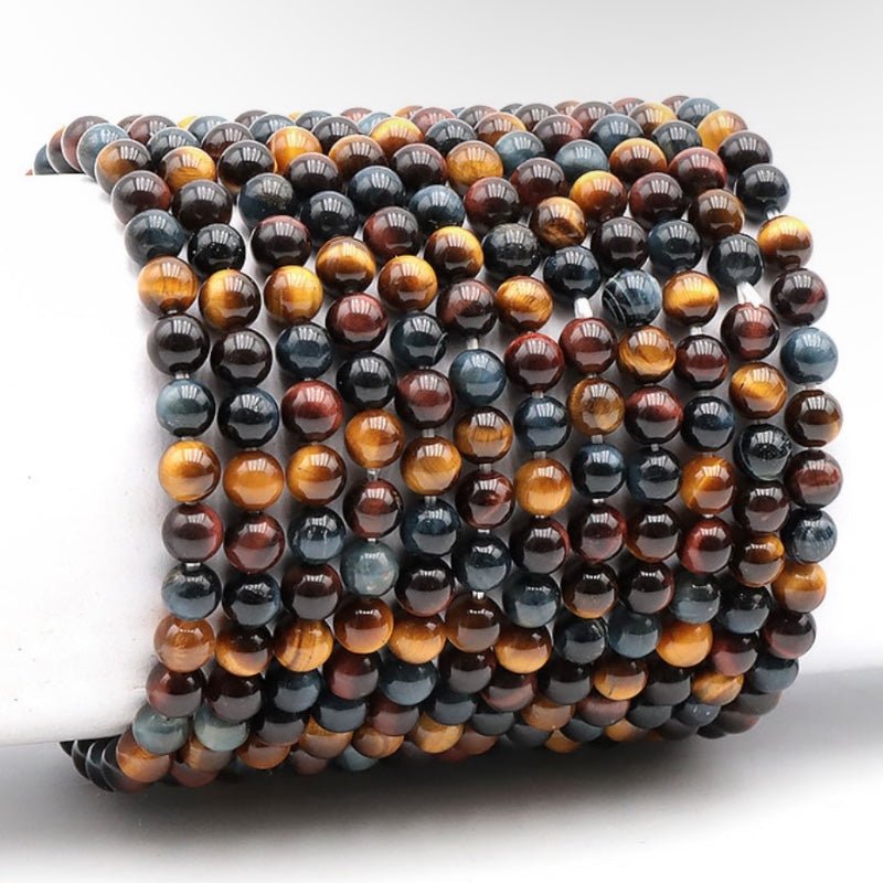 Bracelet oeil multiple Afrique du Sud AA (boules 5 - 6mm) - La Boite à Cailloux