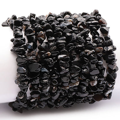 Bracelet onyx Brésil A (perles baroques) - La Boite à Cailloux