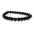 Bracelet onyx noir Brésil A (boules 5 - 6mm) - La Boite à Cailloux