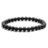 Bracelet onyx noir Brésil A (boules 5-6mm) - La Boite à Cailloux