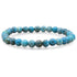 Bracelet opale bleue des Andes AA (boules 5 - 6mm) - La Boite à Cailloux