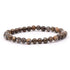Bracelet opale brune Madagascar A (boules 5 - 6mm) - La Boite à Cailloux