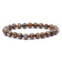 Bracelet opale brune Madagascar A (boules 7 - 8mm) - La Boite à Cailloux