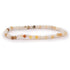 Bracelet opale de feu Mexique A (perles facettées 3 - 4mm) - La Boite à Cailloux