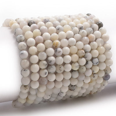 Bracelet opale dentrite Etats-Unis A (boules 5-6mm)