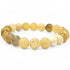 Bracelet opale jaune Mexique A (boules 7 - 8mm) - La Boite à Cailloux