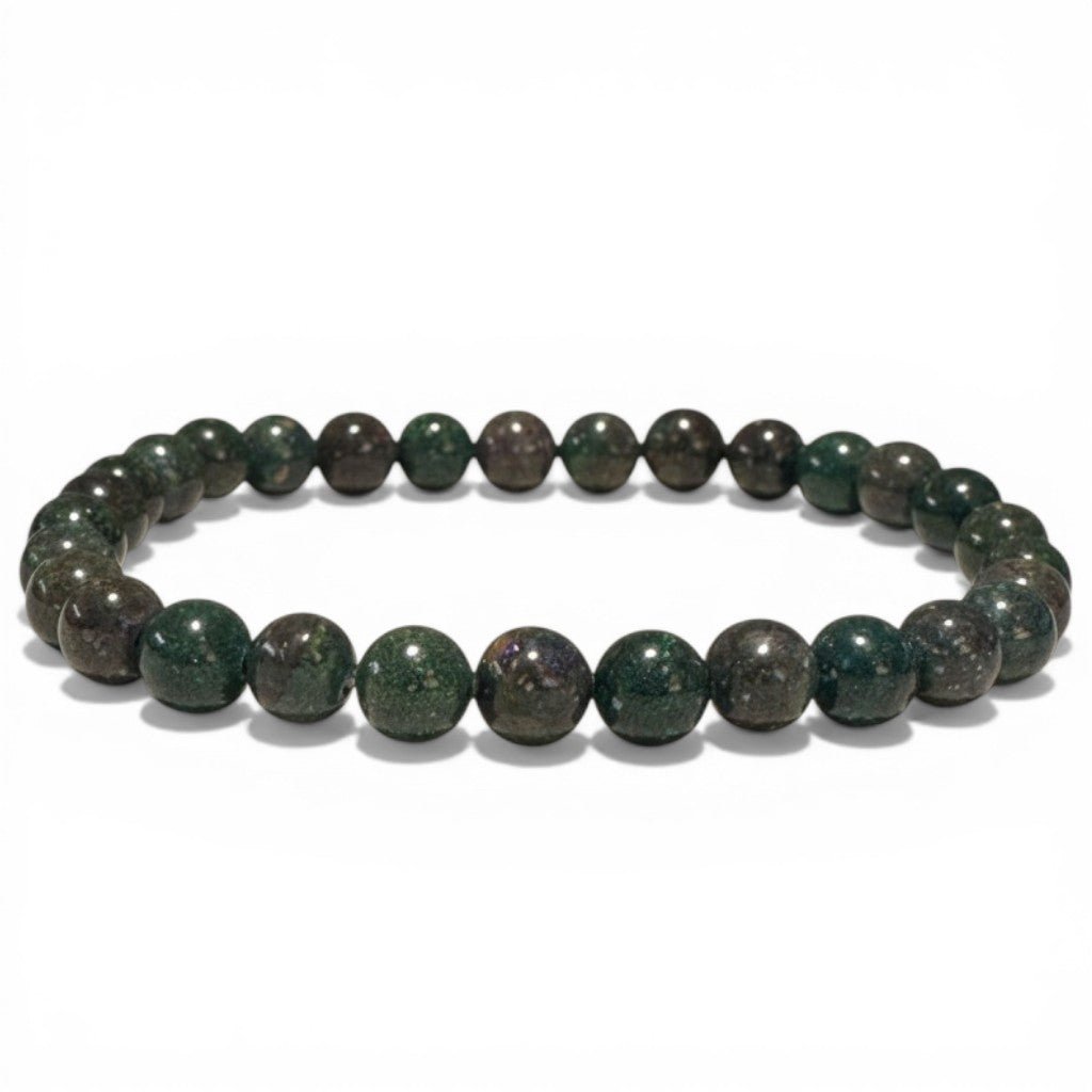 Bracelet opale noire Australie A+ (boules 5 - 6mm) - La Boite à Cailloux