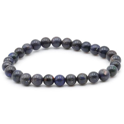 Pulsera de ópalo negro australiano AB (bolas de 5-6 mm)