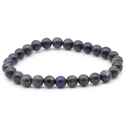 Bracelet opale noire Australie AB (boules 5 - 6mm) - La Boite à Cailloux