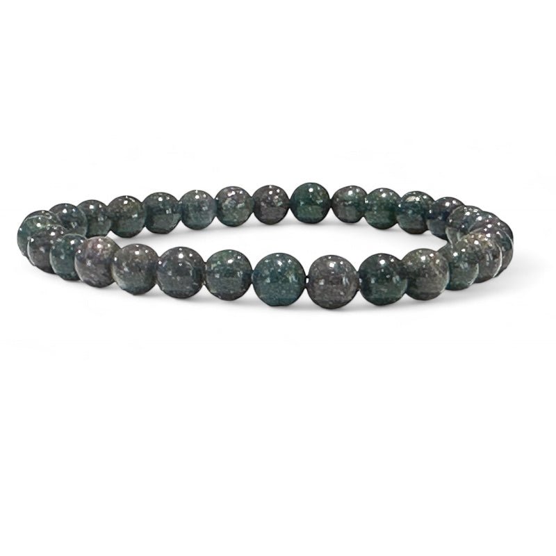 Bracelet opale noire Australie AB (boules 5 - 6mm) - La Boite à Cailloux