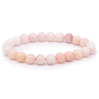 Pulsera Perú A+ ópalo rosa (bolas 7-8mm)