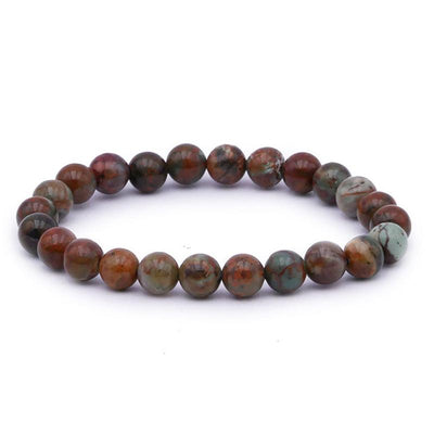 Madagascar green opal bracelet A (7-8mm beads)
