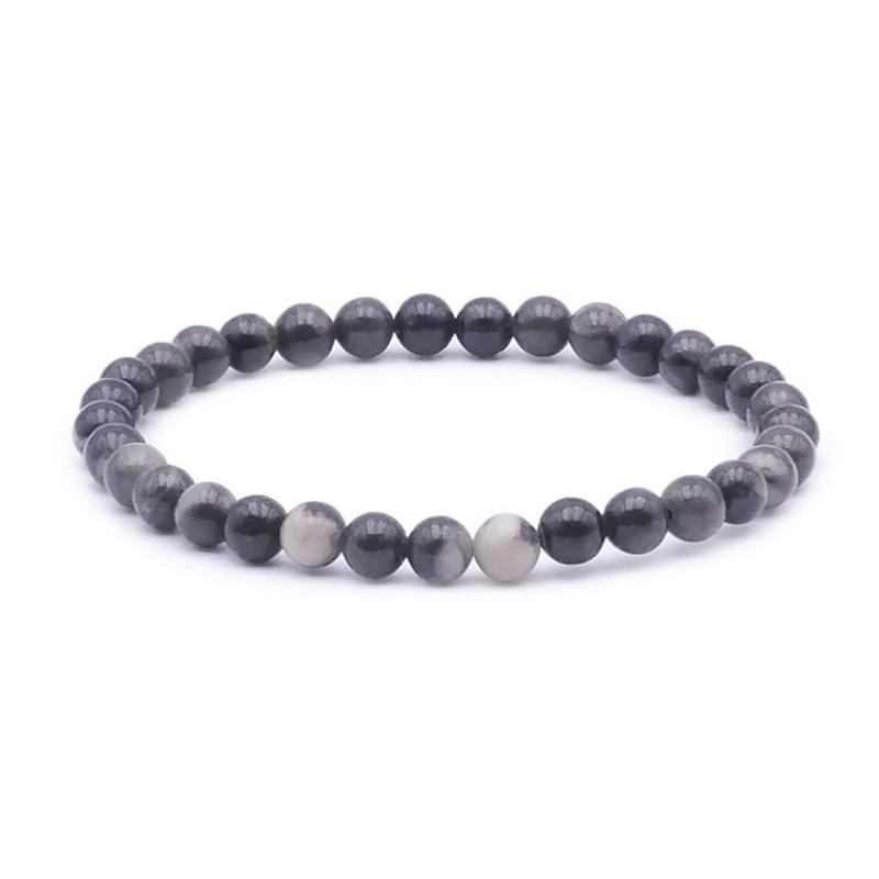 Bracelet orthocère Maroc A boules 5 - 6mm - La Boite à Cailloux