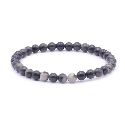 Bracelet orthocère Maroc A boules 5 - 6mm - La Boite à Cailloux