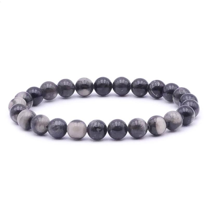 Bracelet orthocère Maroc A boules 7 - 8mm - La Boite à Cailloux