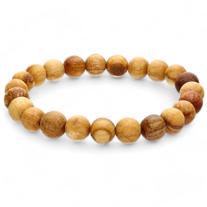 Bracelet Palo Santo Pérou A (boules 10mm) - La Boite à Cailloux